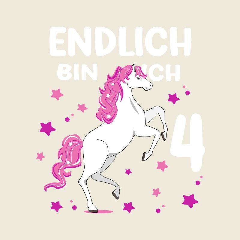 4 Jahre alt Pferd Endlich Bin Ich 4 Mädchen 4.