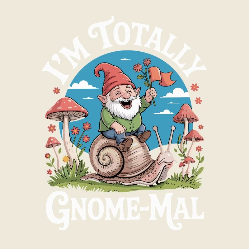  Ich Bin Total Gnome-Mal: Witziger Gartenzwerg mit