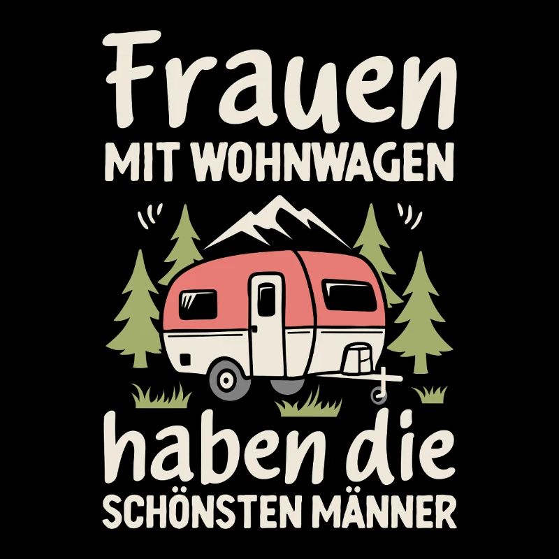 Camping Frauen Wohnwagen Caravan Camper