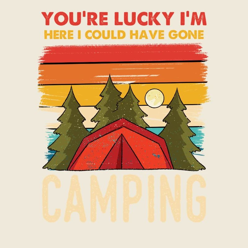 Camping Rétro Coucher de soleil