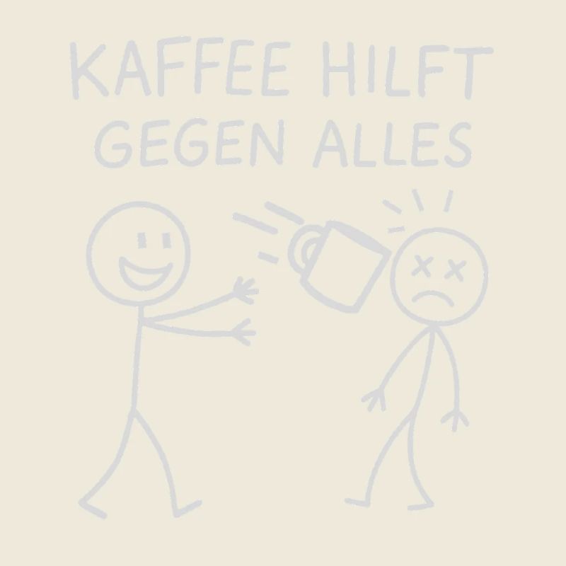 Coffee helps against everything stick figure