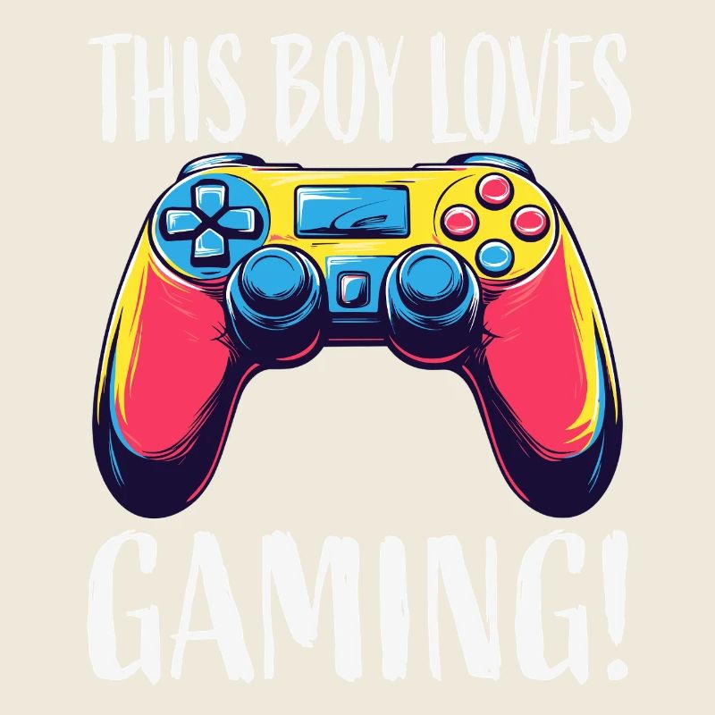 Boy Loves Gaming Controller
