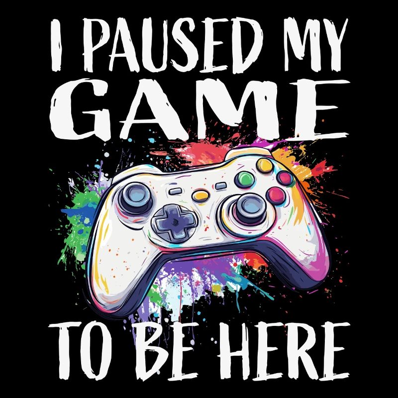 I paused my game – colored gamepad