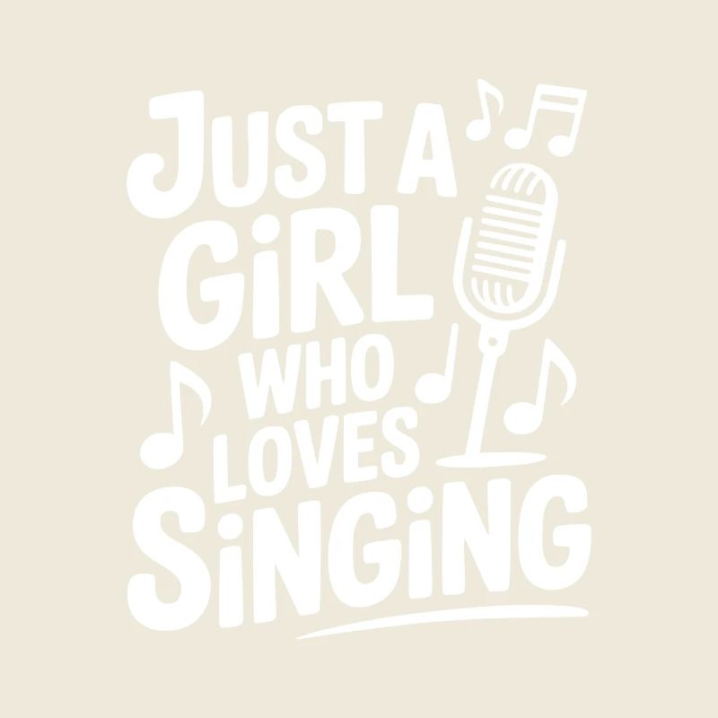 Nur ein Mädchen, das gerne singt