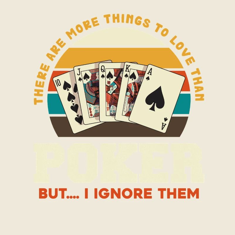 Retro Poker Deck Sunset