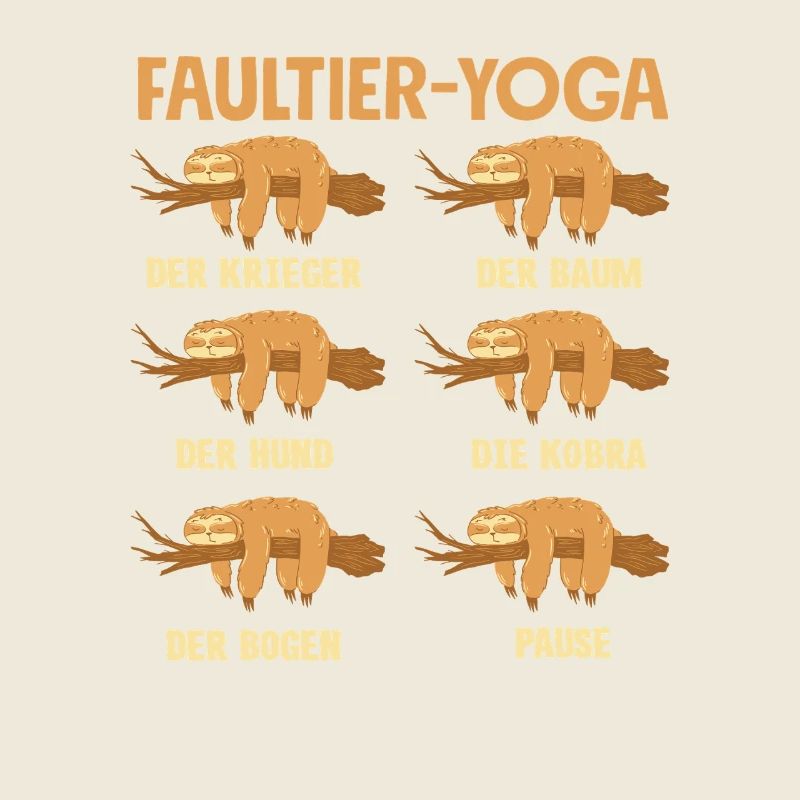 Faultier Yoga Routine Sport Geschenk