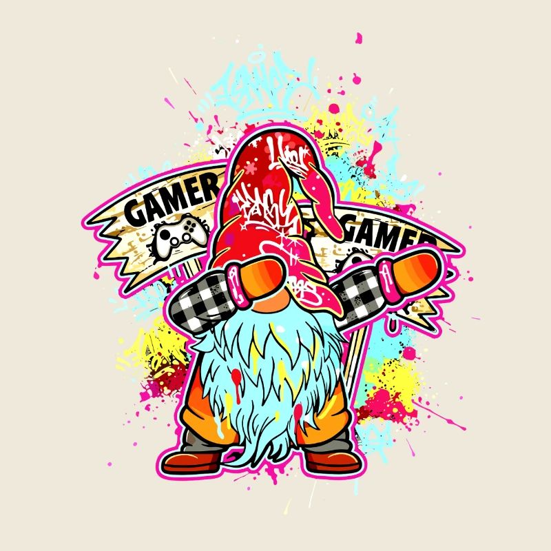 GAMER GNOME Dab Controller Gaming Xmas Zocker