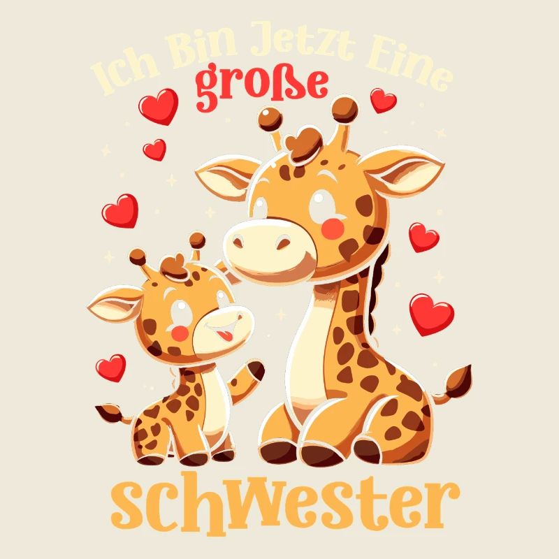 I'm a big sister giraffes