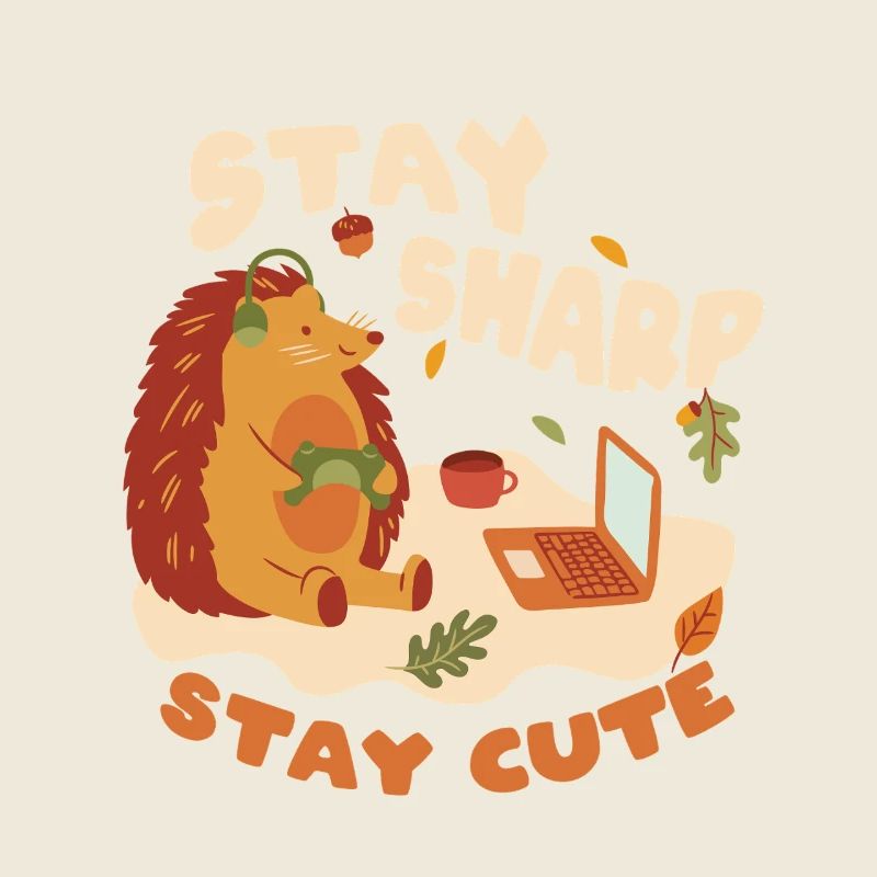 Igel Tag Hedgehog Day Stay Sharp Stay Cute