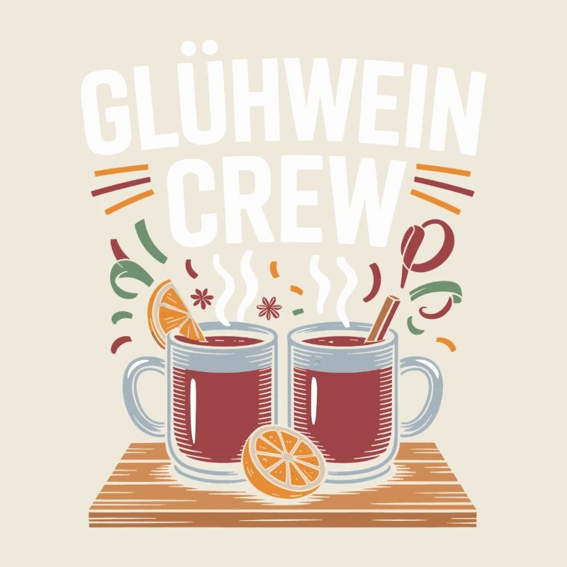 Équipe du vin chaud Marché de Noël joyeux