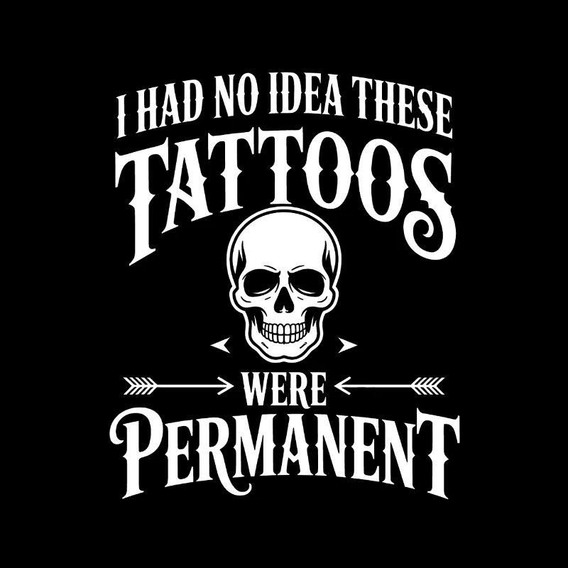 Citation du crâne de Permanent Tattoos