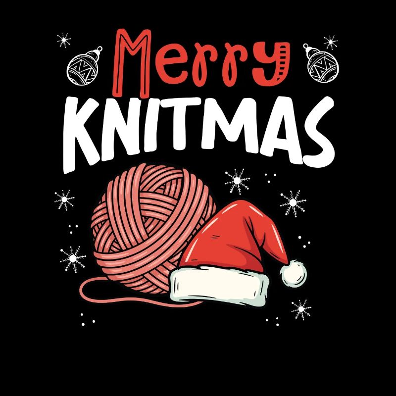 Merry Knitmas Lustiges Stricker-weihnachtsgarn