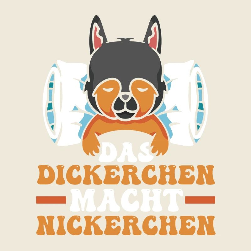 Shlafshirt Hund Das Dickerchen Macht Nickerchen