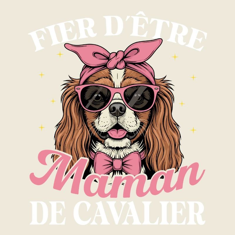  Stolz, Die Mama Eines Süßen Cavalier-hundes Zu