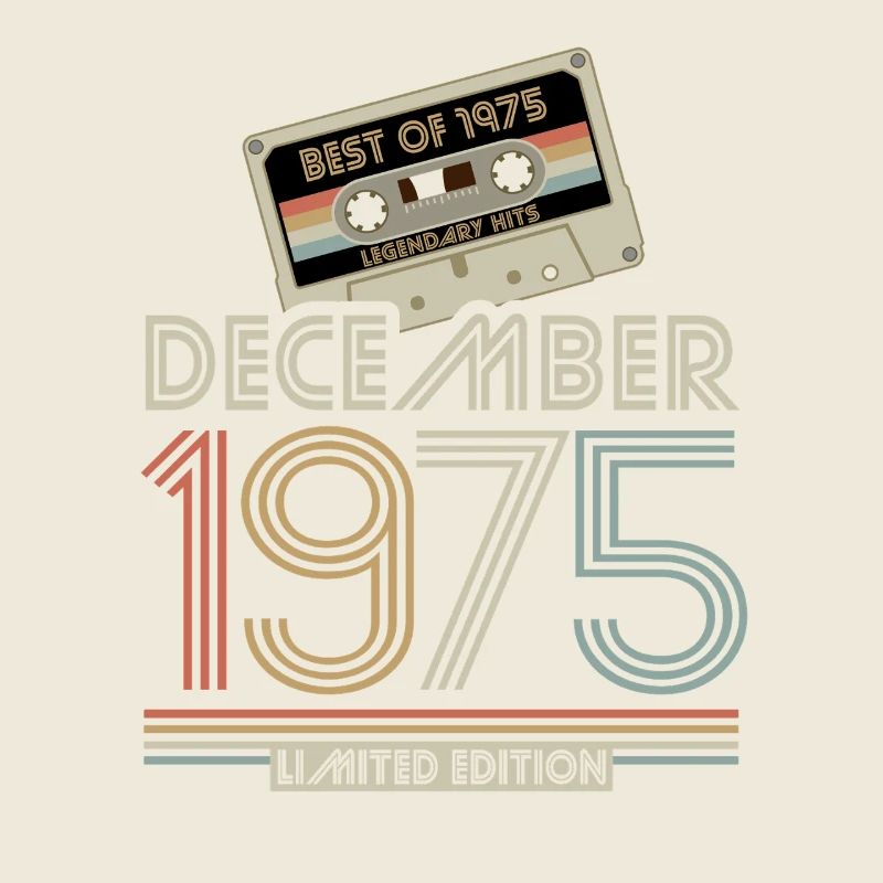 Édition limitée cadeau d’anniversaire de décembre 1975