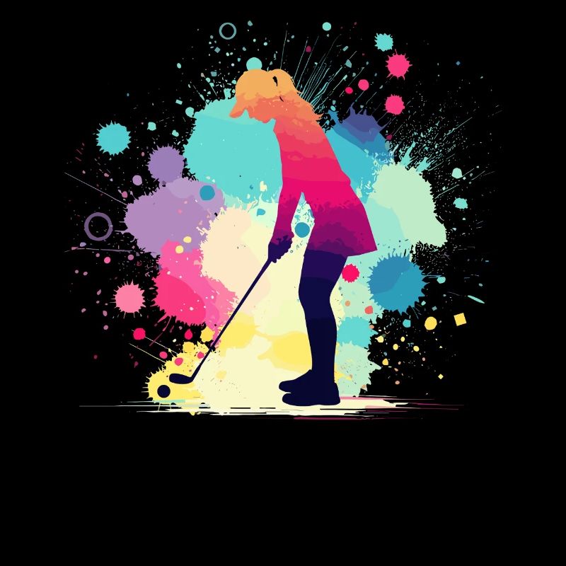 Golf, Golfer, Golfer Woman, Golf Graphic