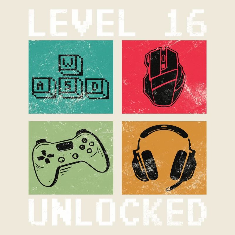 Niveau 16 Débloqué Rétro Gaming