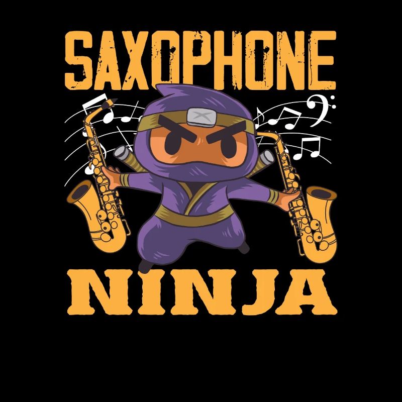 Saxophone ninja Funny saxophonist