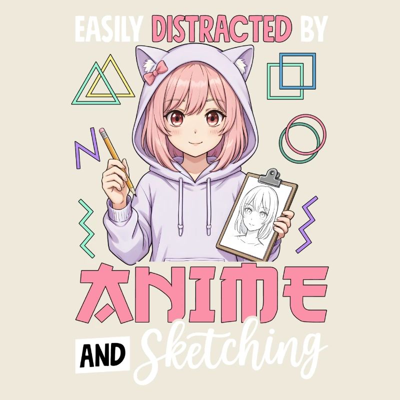 Facilement distrait par l’anime et le dessin