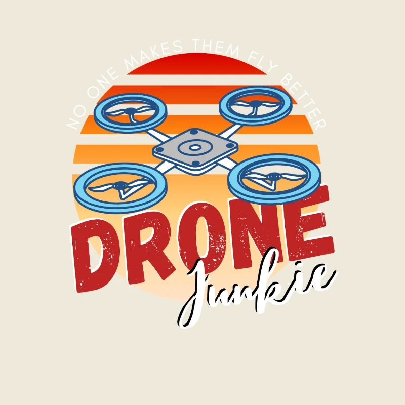 Drone Junkie Design with Sunset