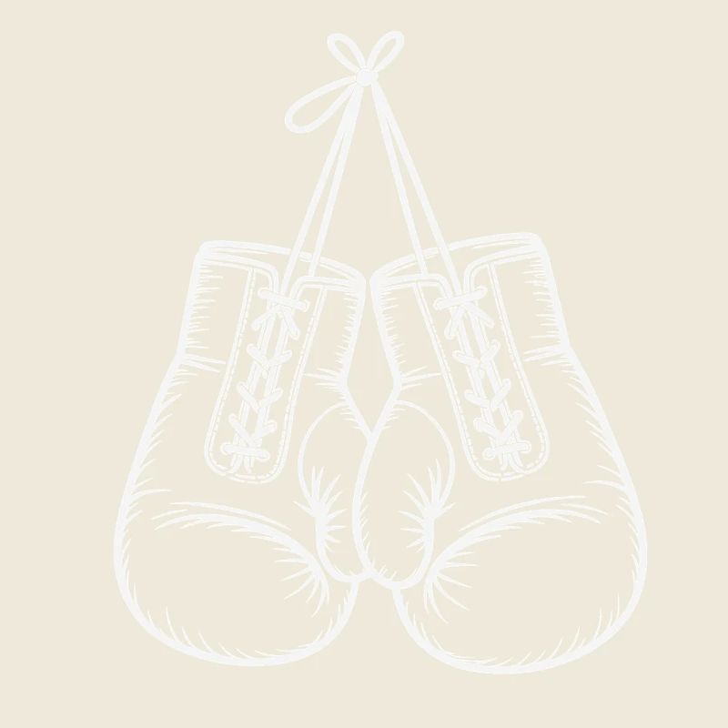 Duo de gants de boxe peints à la main