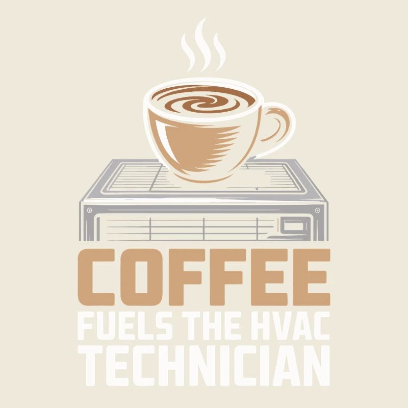 Kaffee Liebender HVAC Techniker Geschenk Arbeiter