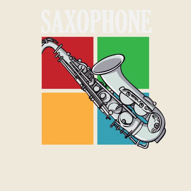 Retro Saxophone Saxophonist Musical Instrument