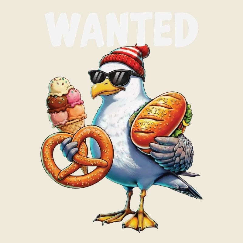 Gesucht Möwe Brezel Eiscreme