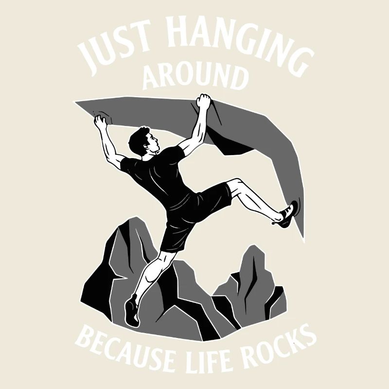 Juste traîner parce que la vie est un peu génial à grimper