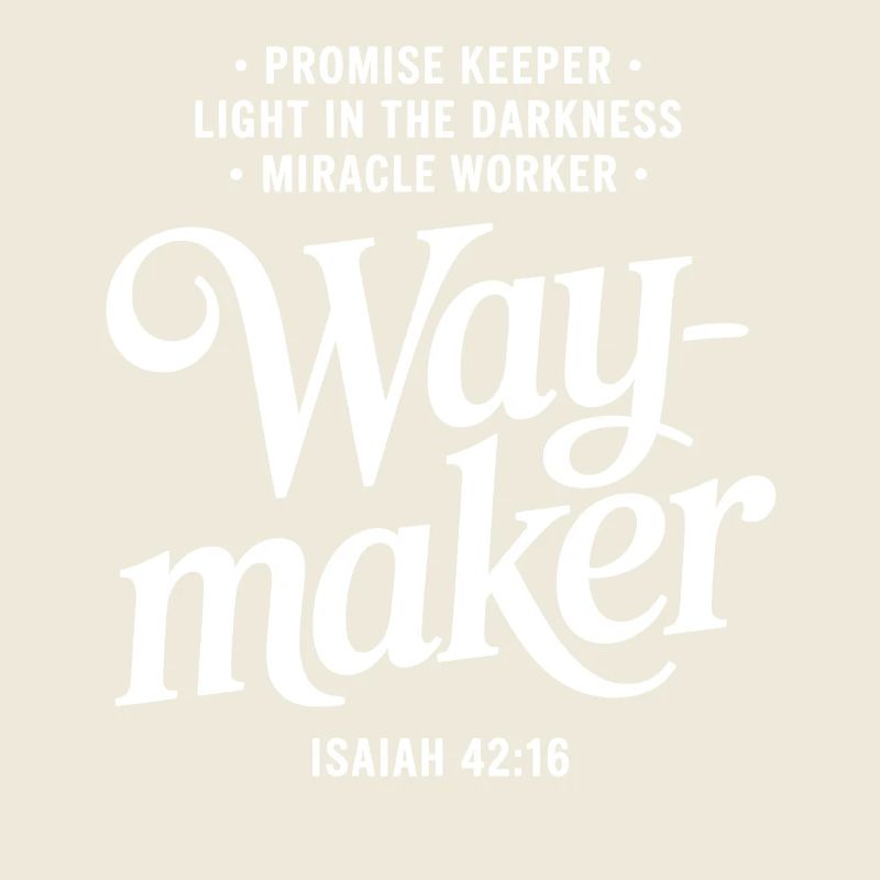 Conception de citations de foi Waymaker