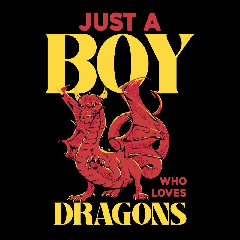 Nur ein Junge liebt Drachen