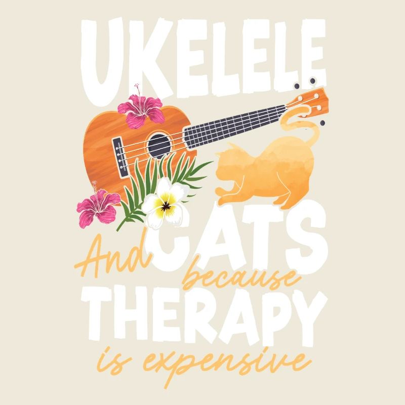 Hawaiian Ukulele Uke Cat Ukulele