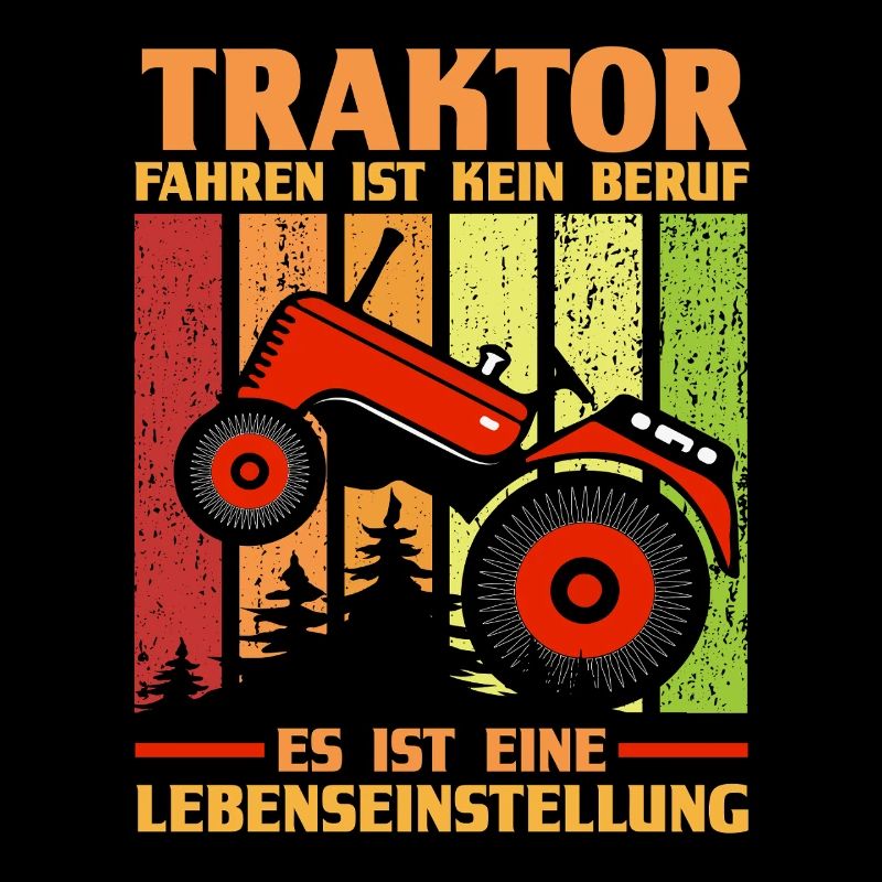 Trecker Landwirt Bauer Traktorfahrer Traktor