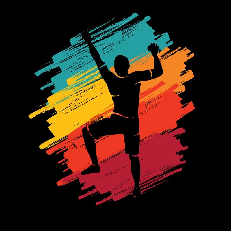 Klettern Berge Retro Kletterer Bouldern