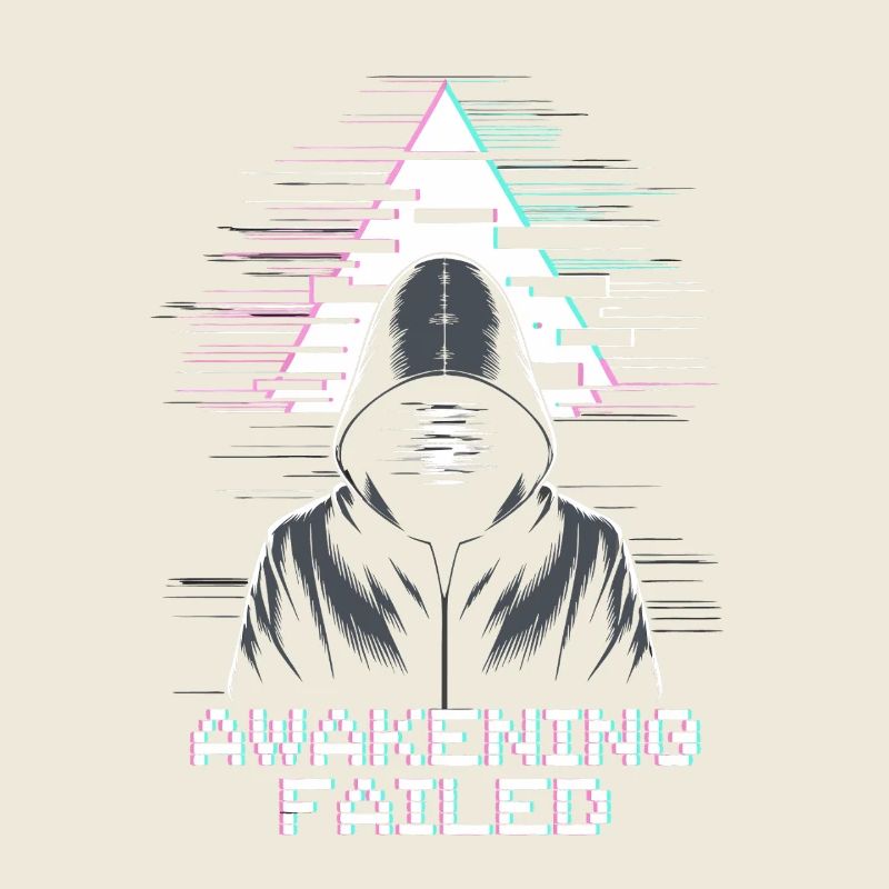 Glitch hacker with "Awakening Failed" look