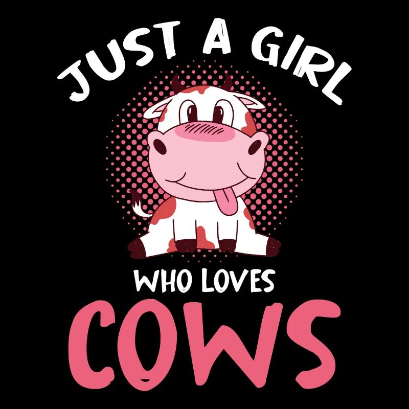 Nur ein Mädchen liebt Kühe