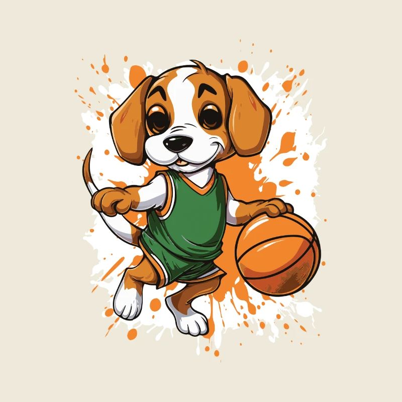 Basketball Dog Spritz Splash