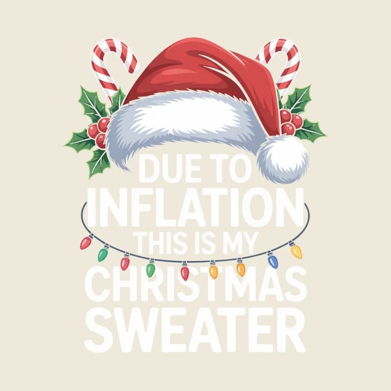 Jeu de mots sur l’inflation avec le pull de Noël