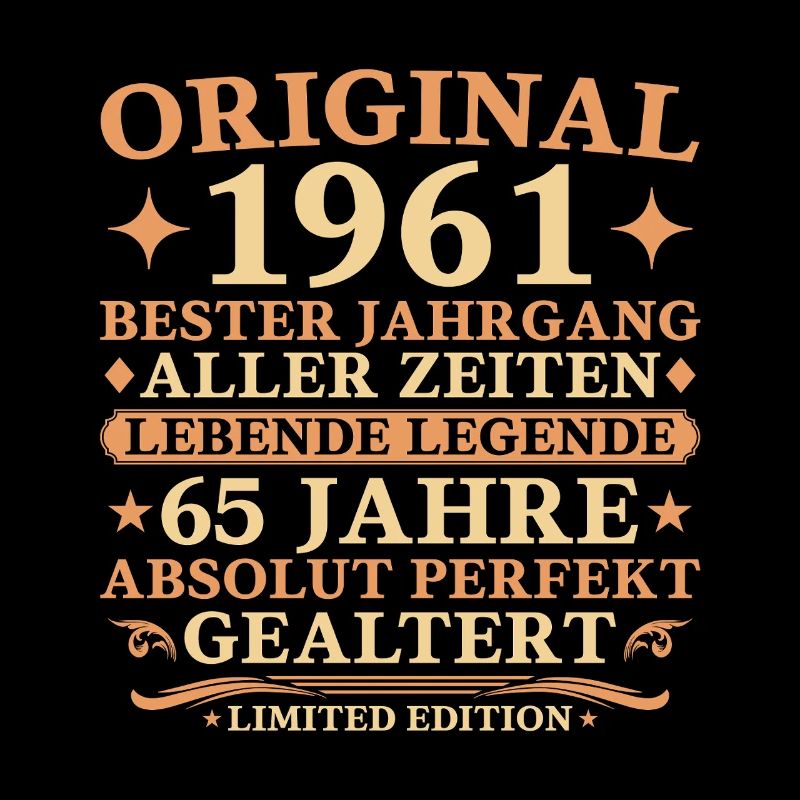 Original 1961 Baujahr 65. Geburtstag Geschenk