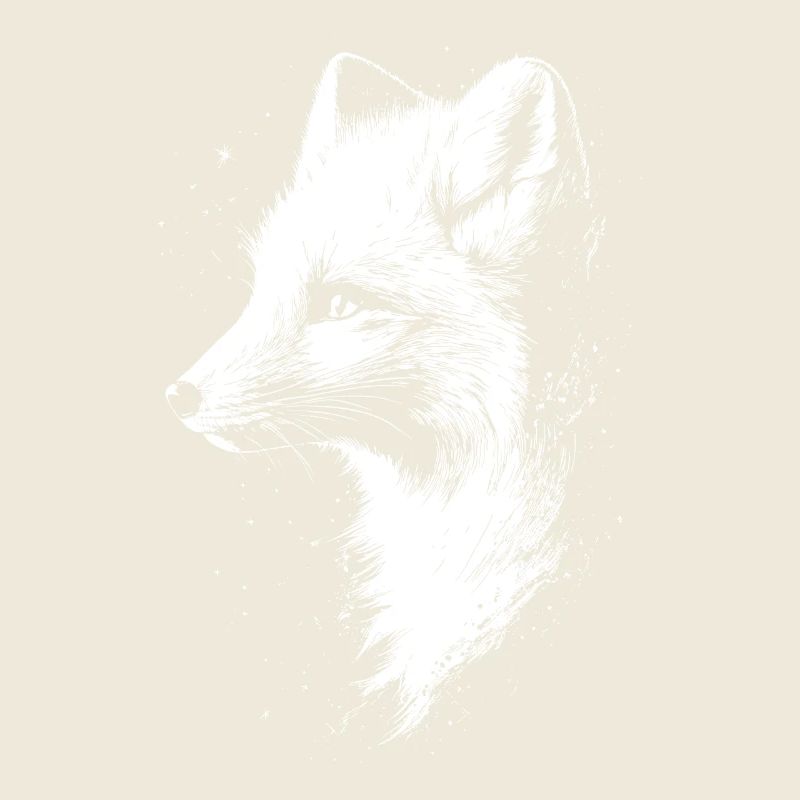 Polarfuchs Schneefuchs Eisfuchs Süßer Weißer Fuchs