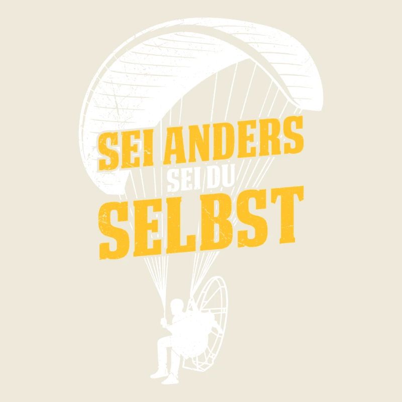 Gleitschirm SEI ANDERS SEI DU SELBST Lustiges