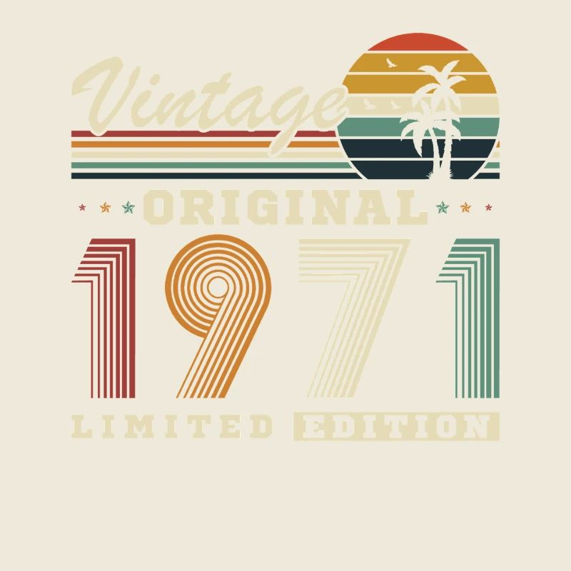 Originales Retro-Jubiläumsgeschenk von 1971