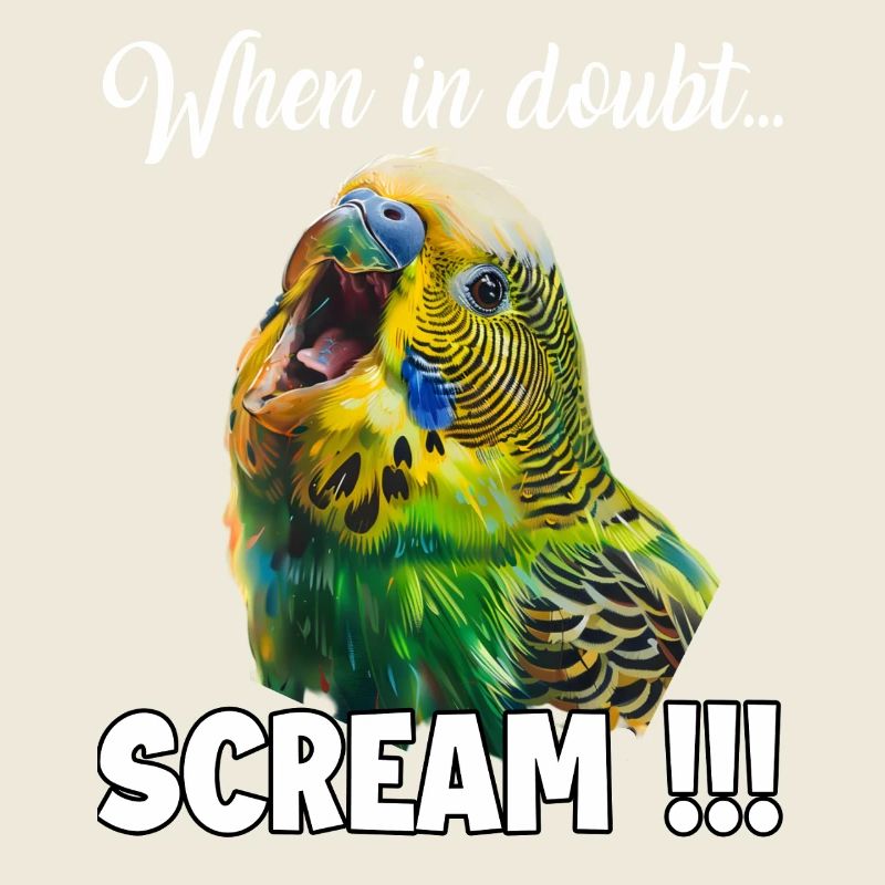 Funny gift for parrot budgie fans