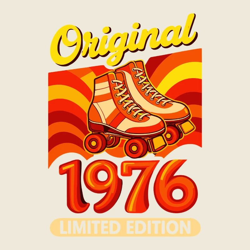 Original 1976 Limited Edition Retro Rollschuh