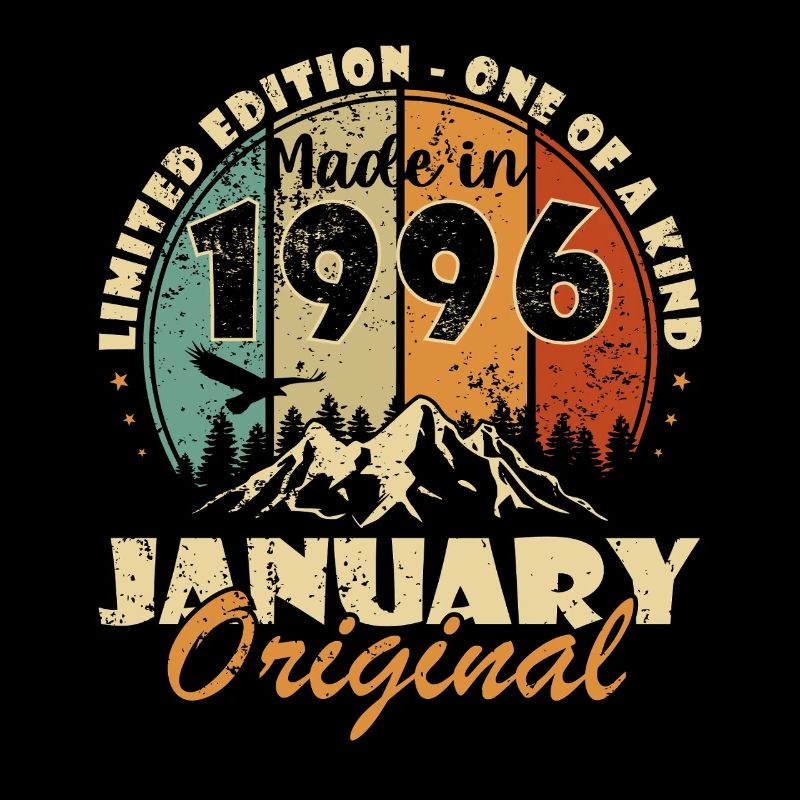 Janvier 1996 Logo vintage original