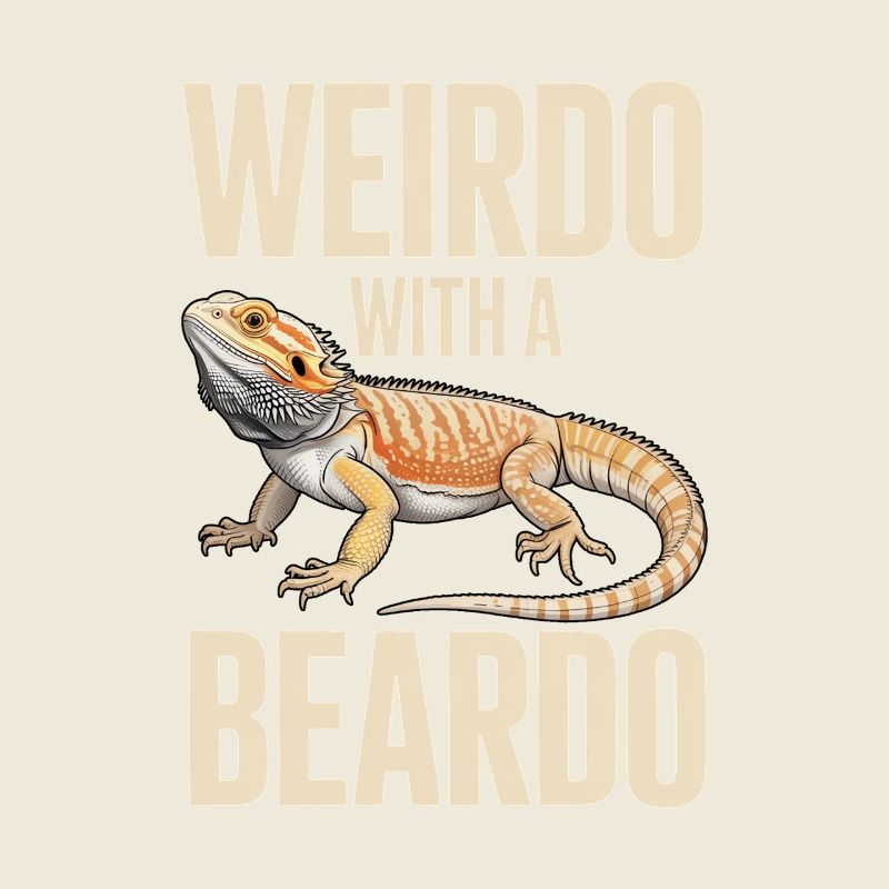 Un type bizarre avec un gecko barbe