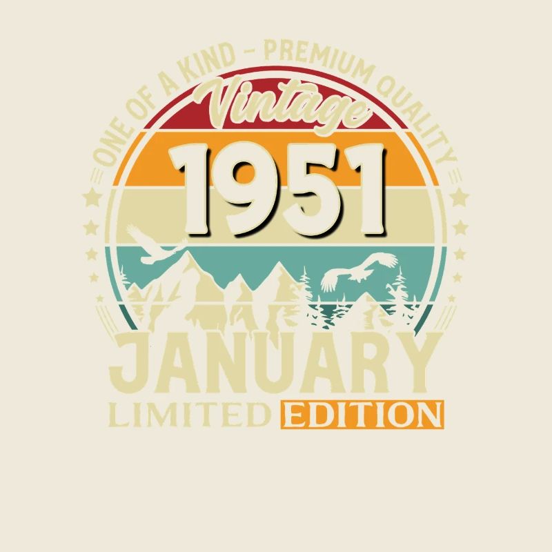 75e anniversaire Millésime de janvier 1951