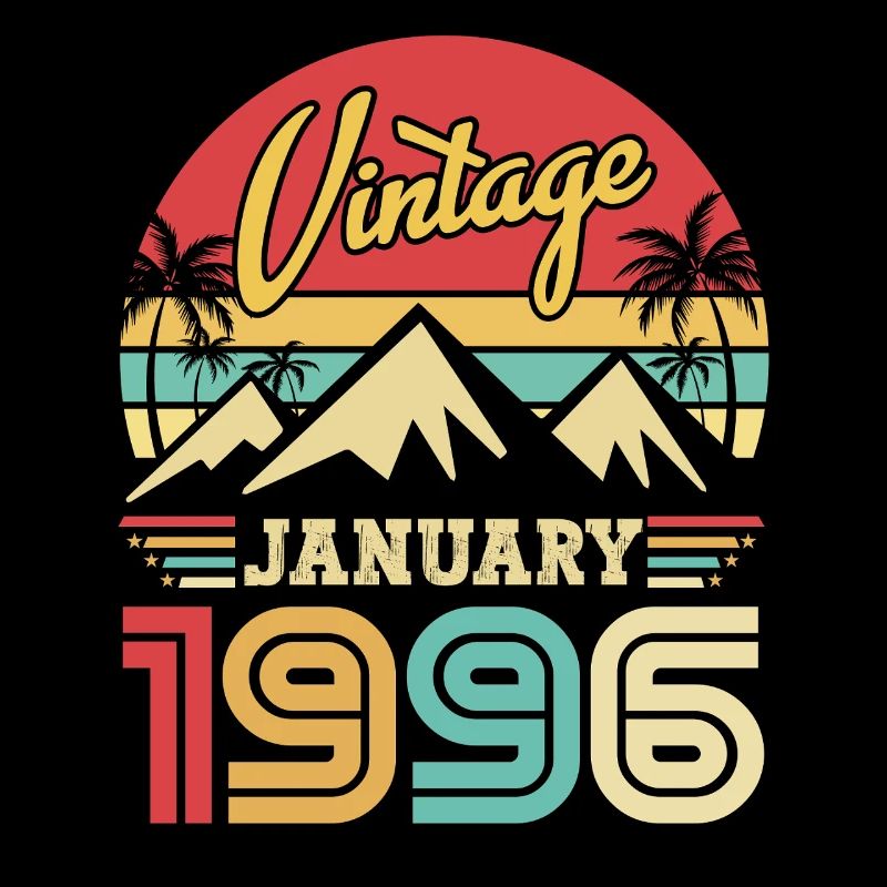 Januar 1996 Vintage-Retro-Geburtstagsgeschenk
