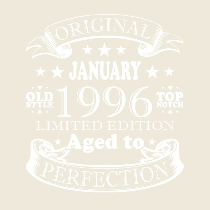 Januar 1996 Vintage-Retro-Geburtstagsgeschenk