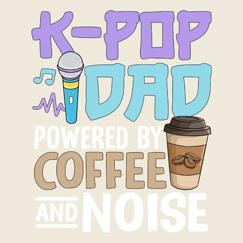 K Pop Dad alimenté par le café et le bruit